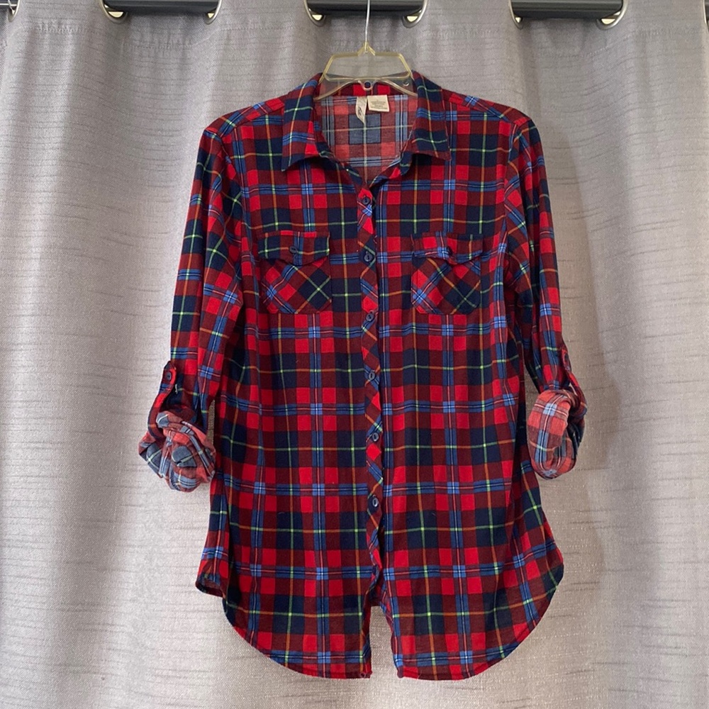 Bella D. Red & Blue Flannel